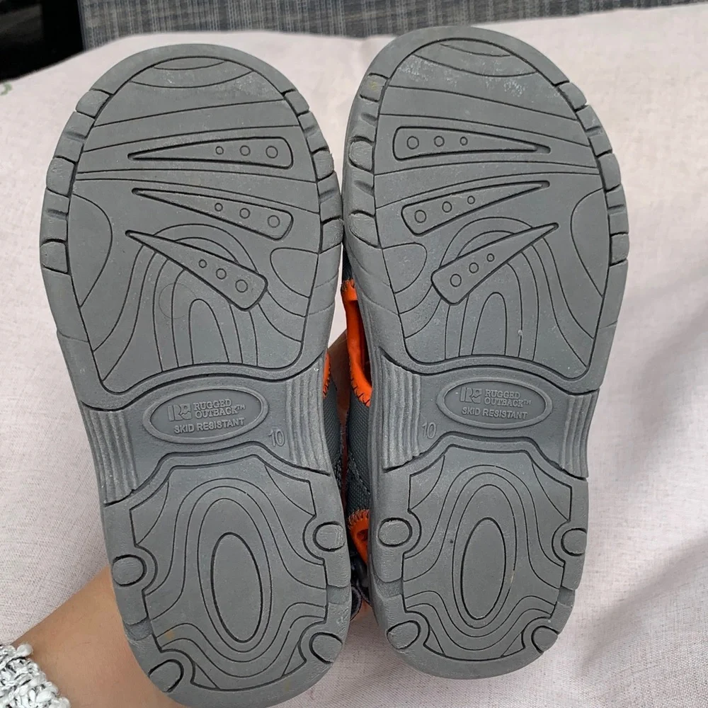 Kids Outdoor Adventure Sandals - Gray and Orange